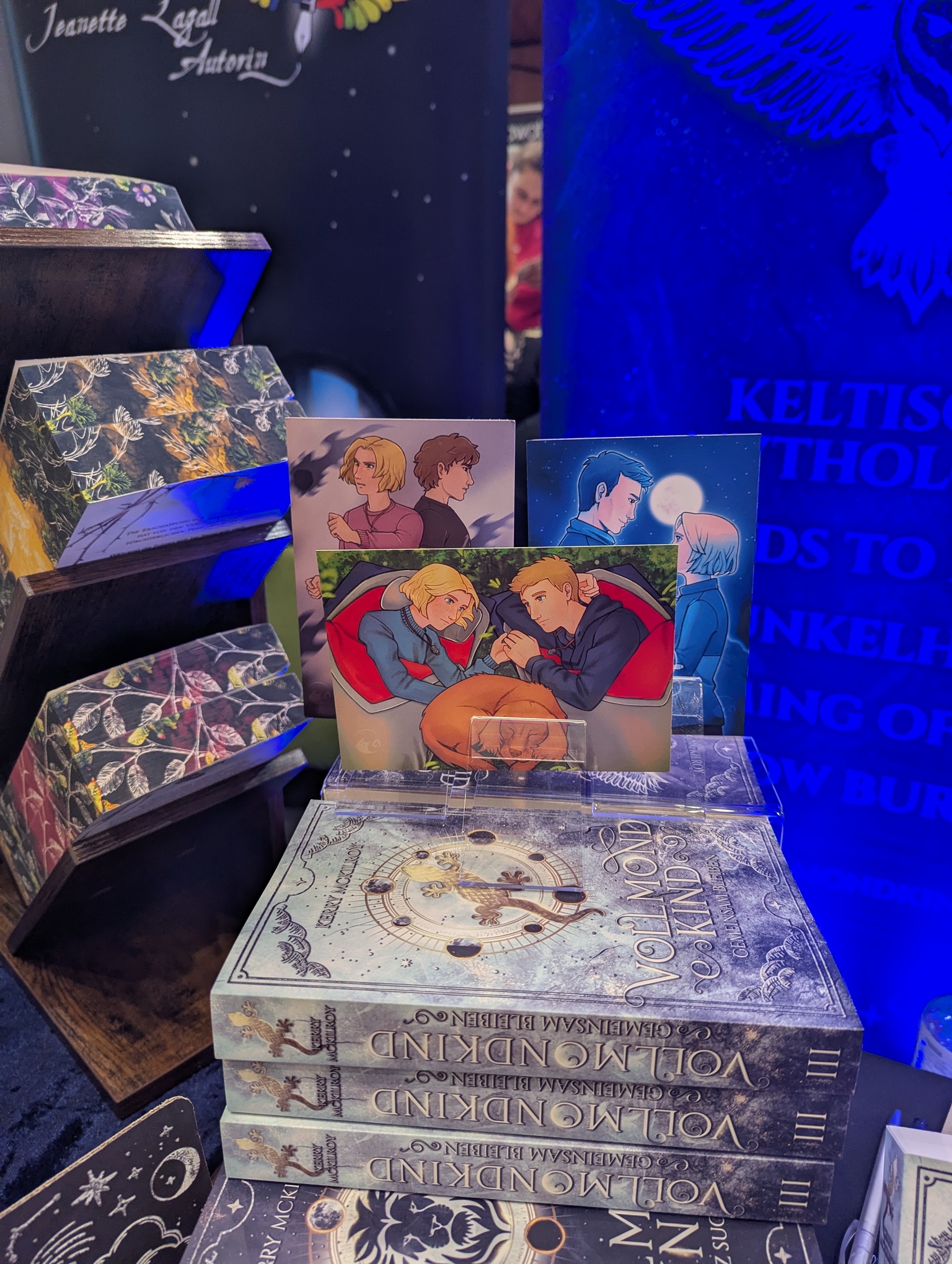 Illustrationen von Lilsugarcat Designs für die "Vollmondkind"-Saga von Kerry McKilroy